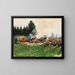 van een houten man in een bergdorp - Jean Béraud — ingelijst kunstwerk aan de muur