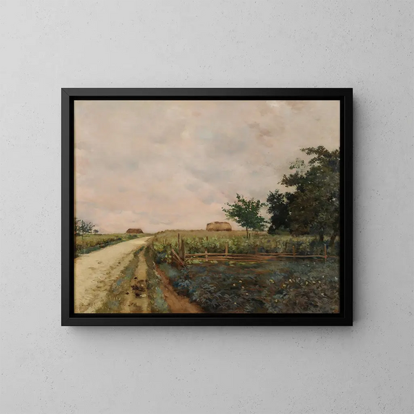 La route - Jean-Charles Cazin — ingelijst kunstwerk aan de muur