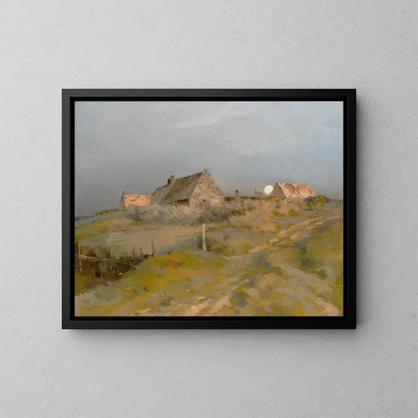 Lever de lune - Jean-Charles Cazin — ingelijst kunstwerk aan de muur