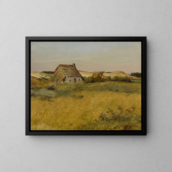 De Laatste Stralen - Jean-Charles Cazin — ingelijst kunstwerk aan de muur