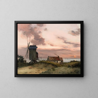 Jean Charles Cazin - Windmill on a Beach.webp
