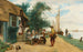 Een daad van vriendelijkheid - Jean-Charles Meissonier — weergave van het kunstwerk