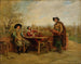 Lente op het terras - Jean-Charles Meissonier — weergave van het kunstwerk