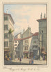 Passage de la Monnaie vue vanaf de Stad - Jean Dubois — weergave van het kunstwerk