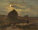 van Bergers en schapen bij maanlicht - Jean Ferdinand Chaigneau — weergave van het kunstwerk