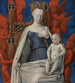 van het Madonna en Kind met engelen - Jean Fouquet — weergave van het kunstwerk