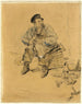 Een schoenmaker - Jean François Raffaëlli — weergave van het kunstwerk