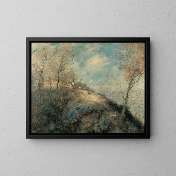 La route abandonnée - Jean François Raffaëlli — ingelijst kunstwerk aan de muur