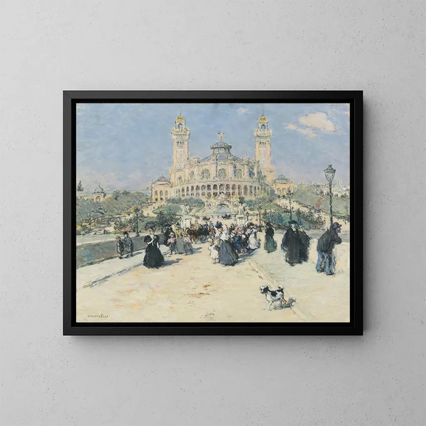 Le Trocadéro - Jean François Raffaëlli — ingelijst kunstwerk aan de muur