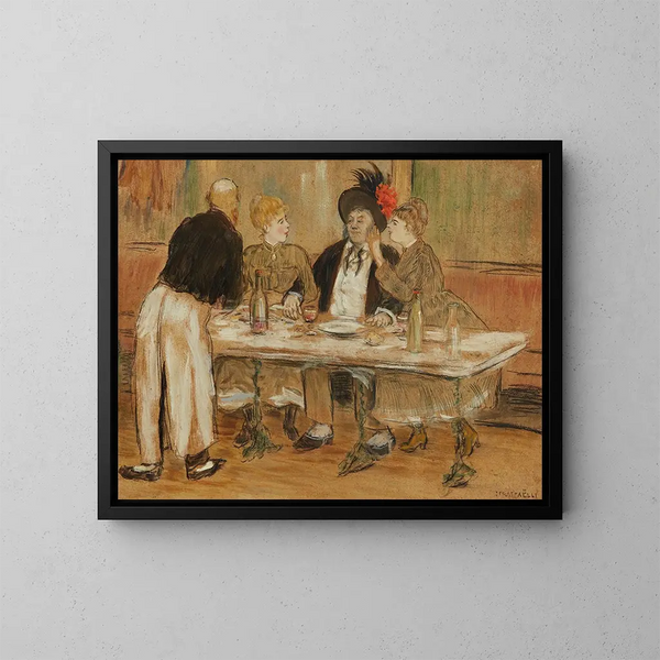 Het provinciaal in Parijs - Jean François Raffaëlli — ingelijst kunstwerk aan de muur