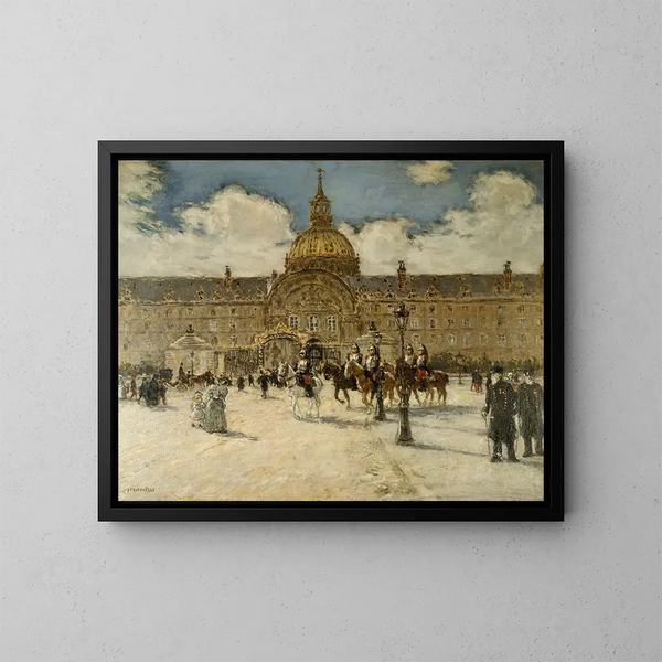 Les Invalides - Jean François Raffaëlli — ingelijst kunstwerk aan de muur