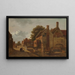 Le Kalvermarkt in Den Haag - Jean François Valois — ingelijst kunstwerk aan de muur