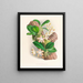 Phalaenopsis sumatrana - Jean Jules Linden — ingelijst kunstwerk aan de muur