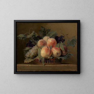 Jean Michel Picart - Krbchen mit Pfirsichen und Trauben.webp