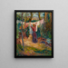 At the garden, the laundry - Jean Misceslas Peské — framed artwork on a wall