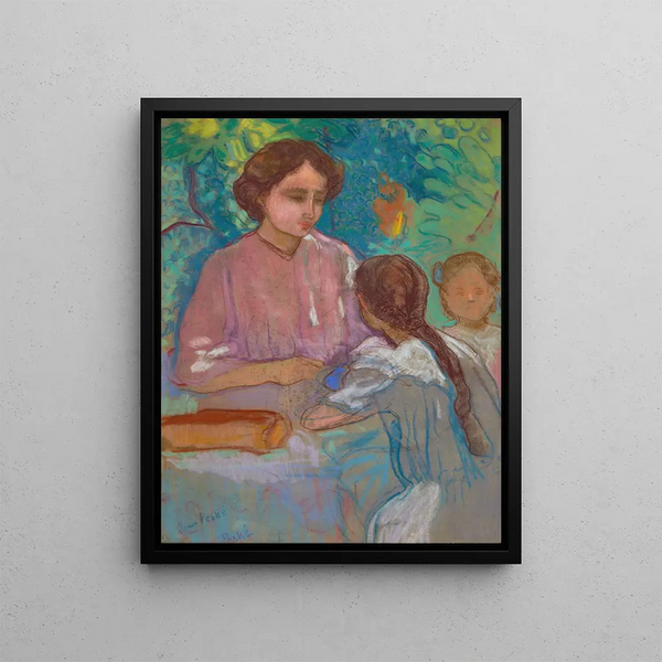 Jean Pesk - Petit djeuner avec les enfants dans le jardin Bois Le Roi.webp