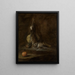 Natuurstudie met een dode haas - Jean Siméon Chardin — ingelijst kunstwerk aan de muur