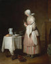 L'zorgzame verpleegster - Jean Siméon Chardin — weergave van het kunstwerk