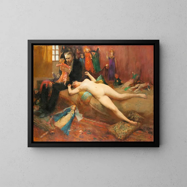 L'Homme aux poupées - Jean Veber — ingelijst kunstwerk aan de muur