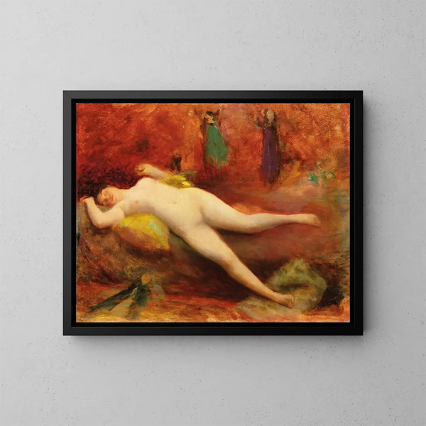 La femme poupée - Jean Veber — ingelijst kunstwerk aan de muur