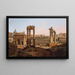 View of the Roman Forum Rome - Jean Victor Louis Faure — framed artwork on a wall