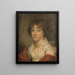 Portret van jonge vrouw - Jeanne-Philiberte Ledoux — ingelijst kunstwerk aan de muur