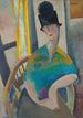 Vrouw met cloche-hoed - Jeanne Hébuterne — weergave van het kunstwerk