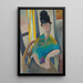 Vrouw met cloche-hoed - Jeanne Hébuterne — ingelijst kunstwerk aan de muur