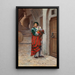 Toreador espagnol avec des fleurs - Jehan Georges Vibert — ingelijst kunstwerk aan de muur
