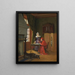 De Drie Geduldigen - Jehan Georges Vibert — ingelijst kunstwerk aan de muur