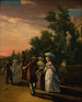 Wandeling in een park - Jens Juel — weergave van het kunstwerk