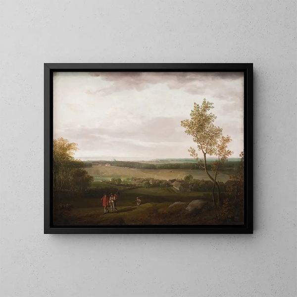 van het landschap bij Jægerspris - Jens Juel — ingelijst kunstwerk aan de muur