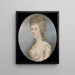 Portret van een onbekende dame - Jeremiah Meyer — ingelijst kunstwerk aan de muur