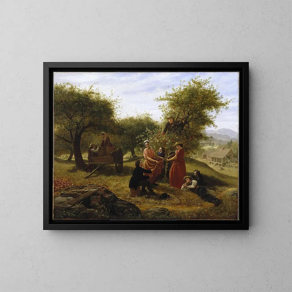 Oogst van appels - Jerome Thompson — ingelijst kunstwerk aan de muur
