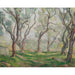 Reproductie van het schilderij Jong meisje slapend onder de bomen - Henri Lebasque