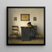 Young woman in the interior - Peter Ilsted — framed artwork on a wall