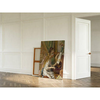 Jeunes filles au piano - Pierre-Auguste Renoir | Reproduction Tableau Décoration murale affiche copie