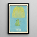 Illustrated Catalogue of Day Bombs No. 63 - Jinta Hirayama — framed artwork on a wall