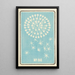 Illustrated Catalogue of Day Bombs No. 86 - Jinta Hirayama — framed artwork on a wall