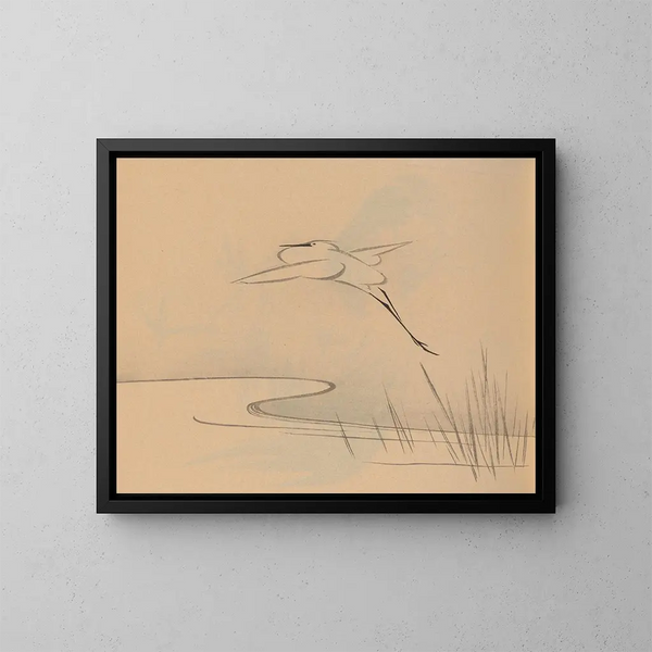 Hogajo Pl02 - Jiro Takeuchi — ingelijst kunstwerk aan de muur