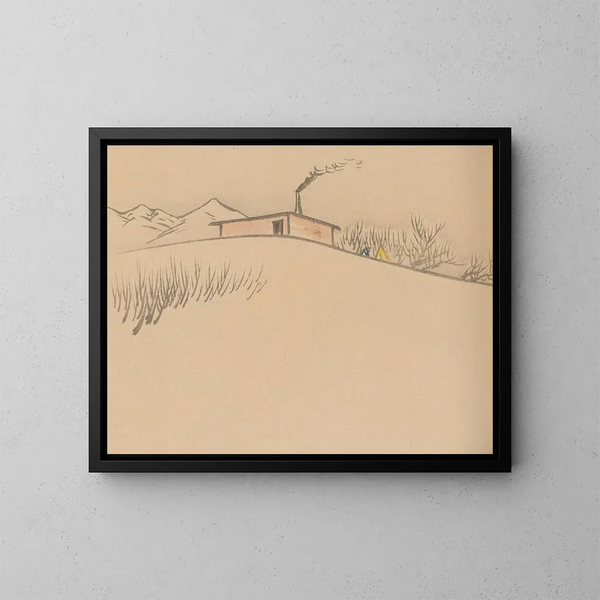Hogajo Pl12 - Jiro Takeuchi — ingelijst kunstwerk aan de muur