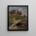 Begraafplaats - Jūlijs Feders — ingelijst kunstwerk aan de muur