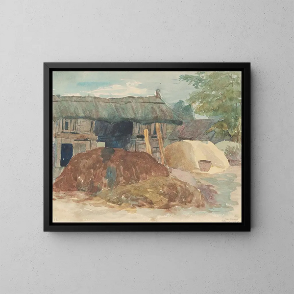 Kasteel in Kisoroszi - John Thain — ingelijst kunstwerk aan de muur