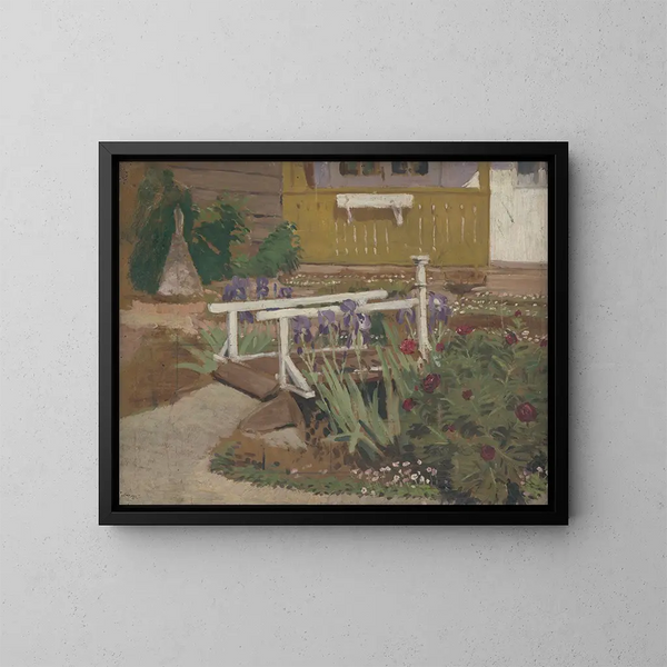 Tuin van de kunstenaar - John Thain — ingelijst kunstwerk aan de muur