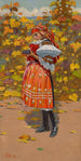 Automne - Joža Uprka — weergave van het kunstwerk
