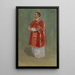 Figuur van een clericus - Joža Uprka — ingelijst kunstwerk aan de muur