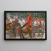 De boerenbruiloft - Joža Uprka — ingelijst kunstwerk aan de muur
