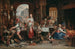 Keukeninterieur schilderij met de parabool van het Laat Avondmaal - Joachim Wtewael — weergave van het kunstwerk