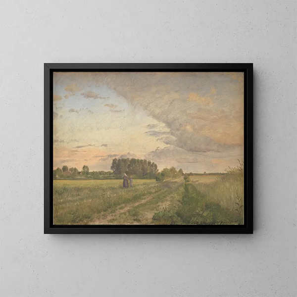 Zomerlandschap - Joakim Skovgaard — ingelijst kunstwerk aan de muur