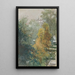 Vue sur des arbres et des bâtiments - Joan Berg — ingelijst kunstwerk aan de muur